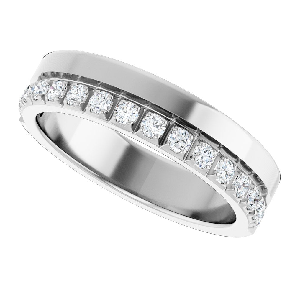 14K White Gold 1/3 CTW Lab-Grown Diamond  Anniversary Band