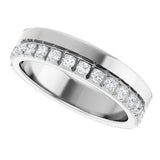 14K White Gold 1/3 CTW Lab-Grown Diamond  Anniversary Band
