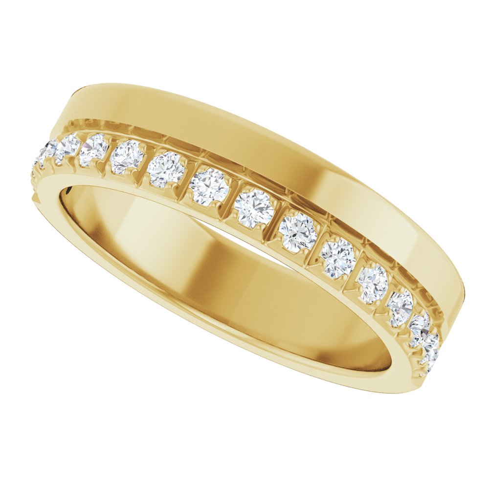 14K Yellow Gold 1/3 CTW Natural Diamond Anniversary Band