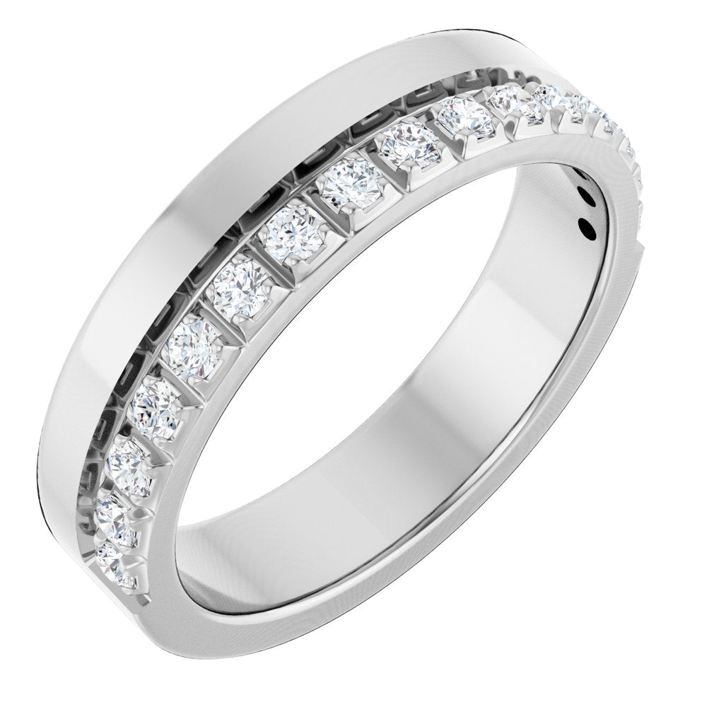 14K White Gold 1/3 CTW Lab-Grown Diamond  Anniversary Band