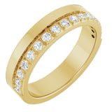14K Yellow Gold 1/3 CTW Natural Diamond Anniversary Band