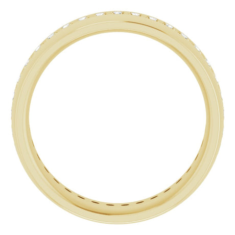 14K Yellow Gold 1/2 CTW Lab-Grown Diamond Band