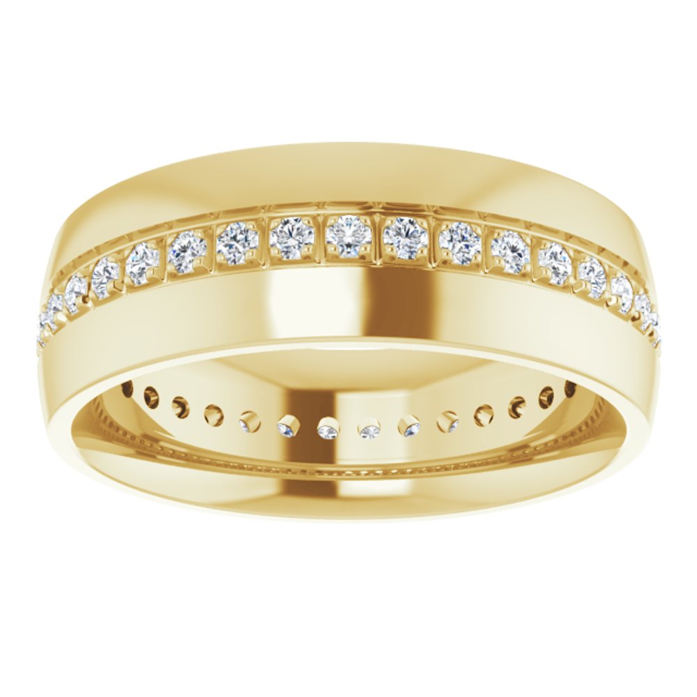 14K Yellow Gold 1/2 CTW Lab-Grown Diamond Band