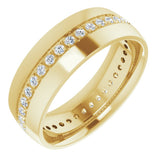 14K Yellow Gold 1/2 CTW Lab-Grown Diamond Band
