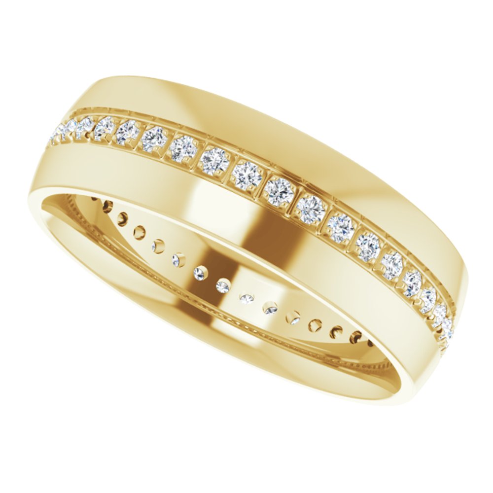 14K Yellow 1/2 CTW Natural Diamond Ring