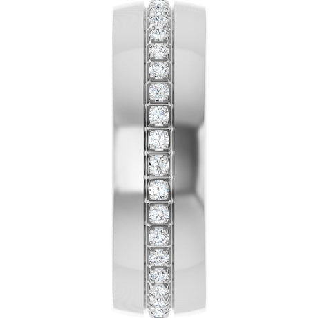 14K White Gold 1/2 CTW Lab-Grown Diamond Band