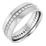 14K White Gold 1/2 CTW Lab-Grown Diamond Band