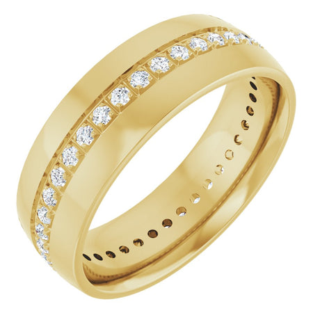 14K Yellow Gold 1/2 CTW Lab-Grown Diamond Band