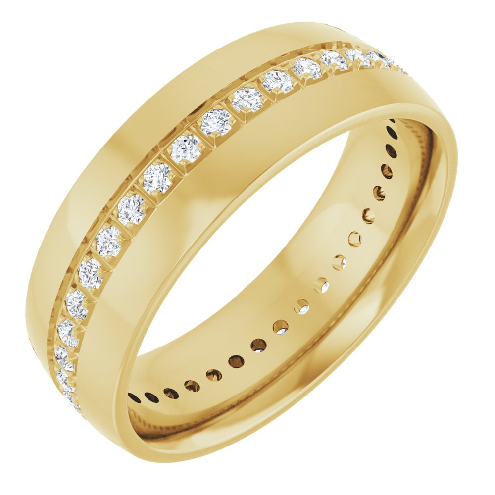 14K Yellow Gold 1/2 CTW Lab-Grown Diamond Band