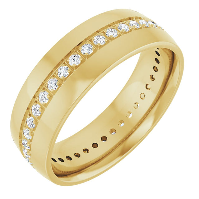 14K Yellow Gold 1/2 CTW Lab-Grown Diamond Band