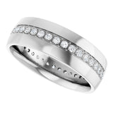 14K White Gold 1/2 CTW Lab-Grown Diamond Band