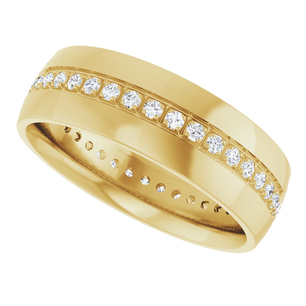 14K Yellow Gold 1/2 CTW Lab-Grown Diamond Band