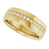 14K Yellow Gold 1/2 CTW Lab-Grown Diamond Band