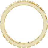 14K Yellow 3/8 CTW Natural Diamond Band