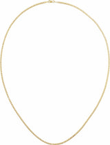 14K Yellow Gold 2.25 mm Curbed Anchor 24" Chain