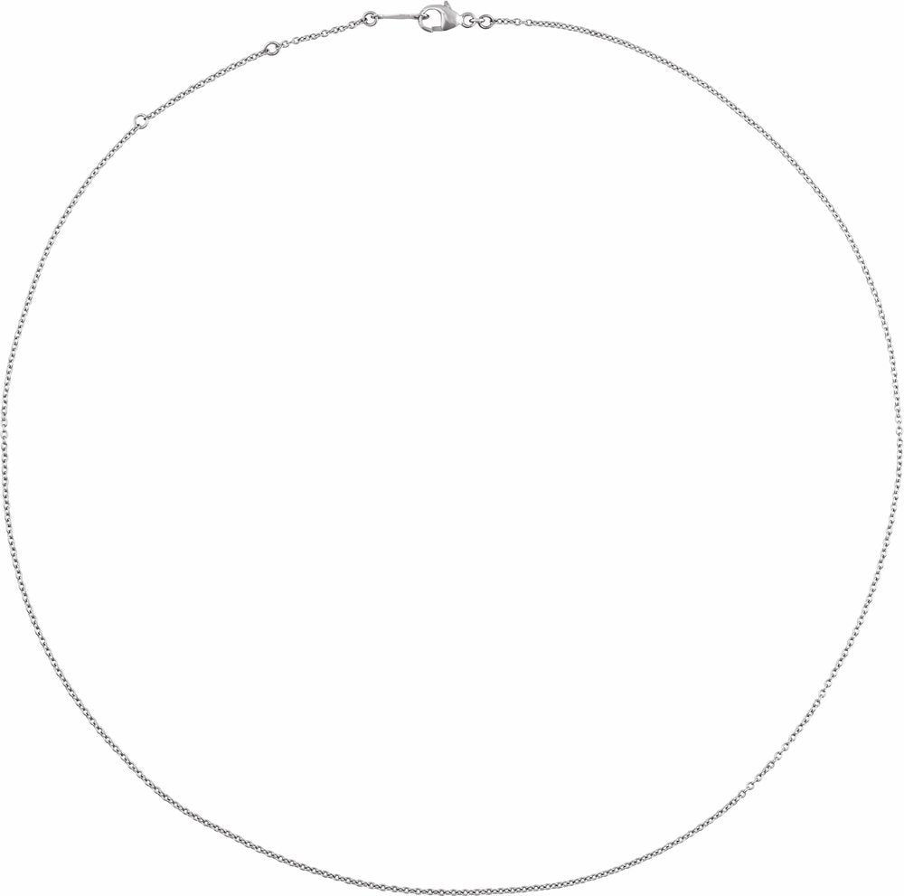 Platinum 1.2 mm Adjustable Cable 16-18" Chain
