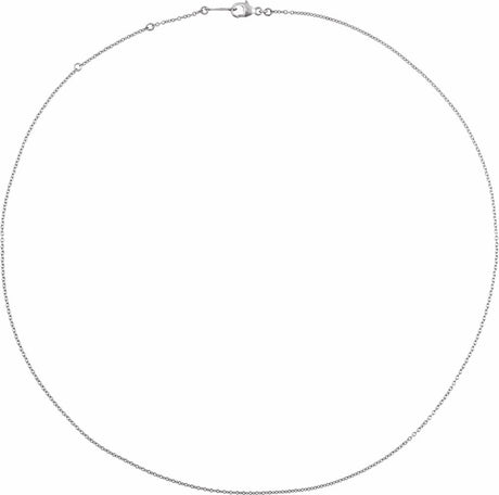 Platinum 1.2 mm Adjustable Cable 16-18" Chain
