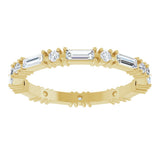 14K Yellow Gold 5/8 CTW Natural Diamond Eternity Band Size 7