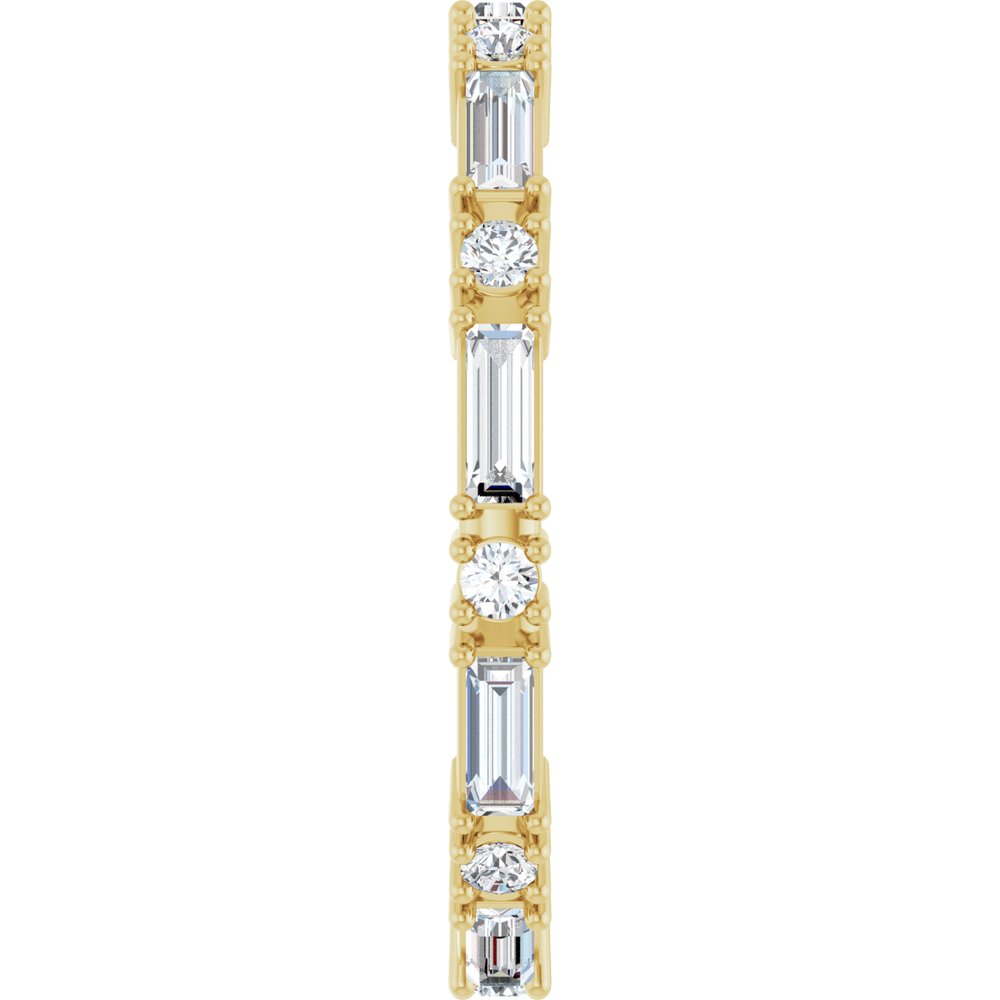14K Yellow Gold 5/8 CTW Natural Diamond Eternity Band Size 7