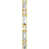 14K Yellow Gold 5/8 CTW Natural Diamond Eternity Band Size 7
