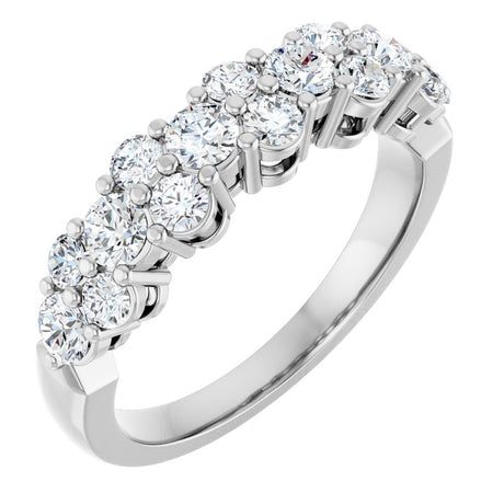 14K White 1 CTW Lab-Grown Diamond Anniversary Band