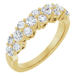 14K Yellow 1 CTW Lab-Grown Diamond Anniversary Band