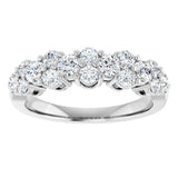 14K White 1 CTW Lab-Grown Diamond Anniversary Band