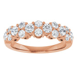 14K Rose 1 CTW Lab-Grown Diamond Anniversary Band