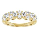 14K Yellow 1 CTW Lab-Grown Diamond Anniversary Band