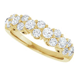 14K Yellow 1 CTW Lab-Grown Diamond Anniversary Band