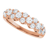 14K Rose 1 CTW Lab-Grown Diamond Anniversary Band