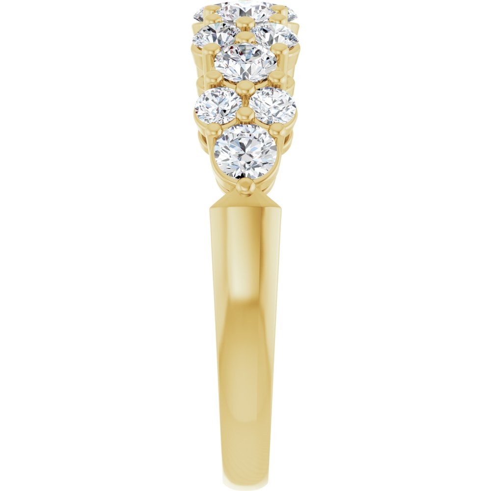 14K Yellow 1 CTW Lab-Grown Diamond Anniversary Band