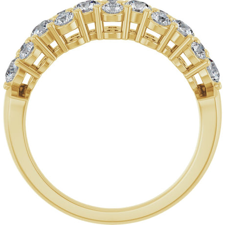 14K Yellow 1 CTW Lab-Grown Diamond Anniversary Band