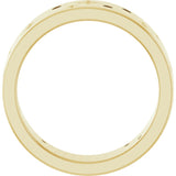 14K Yellow Gold 1/8 CTW Natural Diamond Star Band Size 7