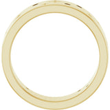 14K Yellow Gold 1/8 CTW Natural Diamond Star Band Size 7