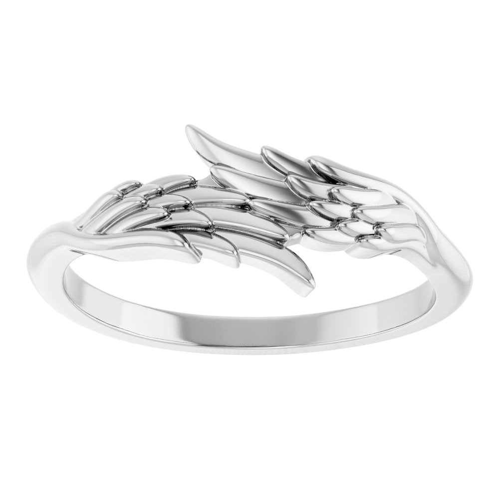 Sterling Silver Angel Wings Ring
