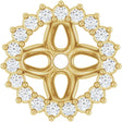 14K Yellow Gold 1/6 CTW Natural Diamond Earring Jackets
