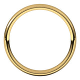 10K Yellow Gold 3.5 mm Comfort-Fit European-Style Band Size 7.5