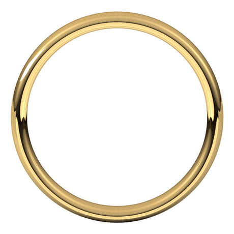 10K Yellow Gold 3.5 mm Comfort-Fit European-Style Band Size 7.5