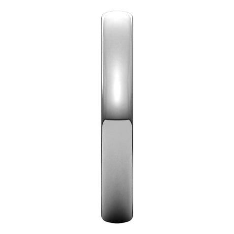 14K White Gold 3.5 mm Comfort-Fit European-Style Band Size 4.5