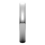 14K White Gold 3.5 mm Comfort-Fit European-Style Band Size 4.5