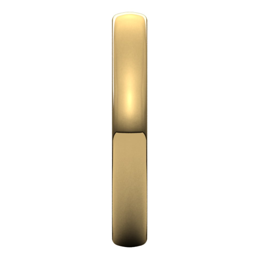 10K Yellow Gold 3.5 mm Comfort-Fit European-Style Band Size 7.5
