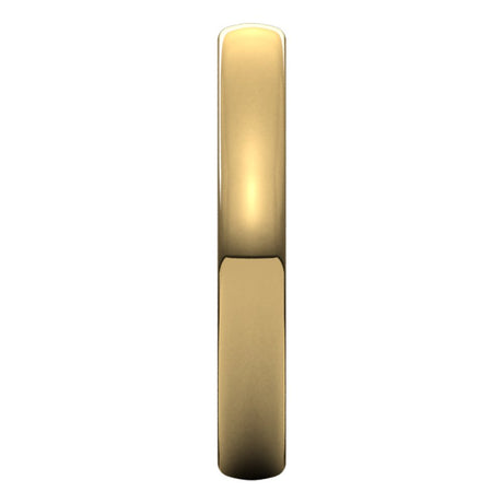 14K Yellow Gold 3.5 mm Comfort-Fit European-Style Band Size 6