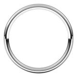 14K White Gold 2.5 mm Comfort-Fit European-Style Band Size 5.5