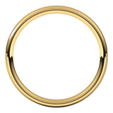 10K Yellow Gold 2.5 mm Comfort-Fit European-Style Band Size 10