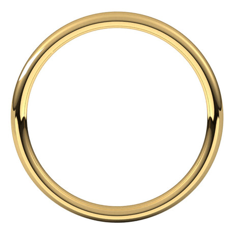 10K Yellow Gold 2.5 mm Comfort-Fit European-Style Band Size 10