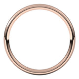 14K Rose Gold 2.5 mm Comfort-Fit European-Style Band Size 8.5