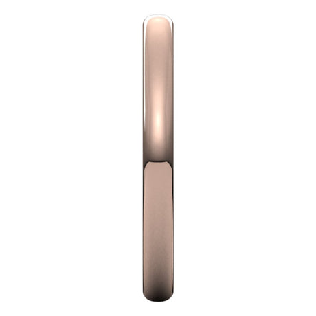 14K Rose Gold 2.5 mm Comfort-Fit European-Style Band Size 7