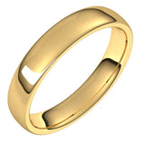18K Yellow Gold 4.5 mm Comfort-Fit European-Style Band Size 6.5