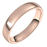 10K Rose 4.5 mm Comfort-Fit European-Style Band Size 10